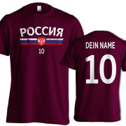 Fußball T-Shirt mit Name & Nummer für Herren Damen  viele Länder Geschenk Trikot
