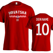 Fußball T-Shirt mit Name & Nummer für Herren Damen  viele Länder Geschenk Trikot
