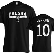 Fußball T-Shirt mit Name & Nummer für Herren Damen  viele Länder Geschenk Trikot