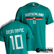 Tshirt EM WM Trikot T-Shirt Fußball Fan Name & Nummer Herren Damen viele Länder