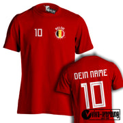 Tshirt EM WM Trikot T-Shirt Fußball Fan Name & Nummer Herren Damen viele Länder
