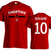 Fußball T-Shirt mit Name & Nummer für Herren Damen  viele Länder Geschenk Trikot