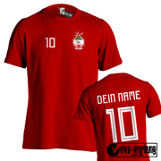 Tshirt EM WM Trikot T-Shirt Fußball Fan Name & Nummer Herren Damen viele Länder