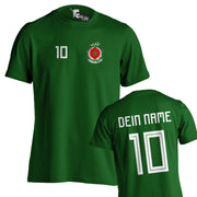 Tshirt EM WM Trikot T-Shirt Fußball Fan Name & Nummer Herren Damen viele Länder