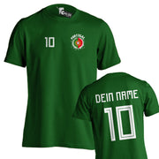 Tshirt EM WM Trikot T-Shirt Fußball Fan Name & Nummer Herren Damen viele Länder