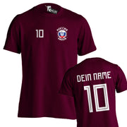 Tshirt EM WM Trikot T-Shirt Fußball Fan Name & Nummer Herren Damen viele Länder