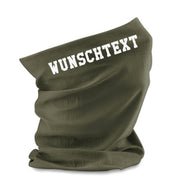 Halstuch Schlauchschal mit Wunschtext Maske Nasenschutz Mundschutz Suprafleece