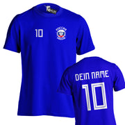 Tshirt EM WM Trikot T-Shirt Fußball Fan Name & Nummer Herren Damen viele Länder