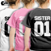 Sister 01 T-Shirt best friends freunde T-Shirt für beste Freundinnen Mädchen