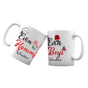 Evin Hanimi & Reisi/Beyi Tasse Kupa bardak im Set 2 Tasse 1 Preis mit Wunschtext