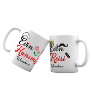 Evin Hanimi & Reisi/Beyi Tasse Kupa bardak im Set 2 Tasse 1 Preis mit Wunschtext