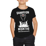 Besiktas Sampiyon 2021 Kinder Tshirt #birakmamseni kara kartal carsi Istanbul
