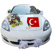 Türkei Flagge Magnetfolie Türkiye Ayyildiz Motorhaube Automagnetfolie 70x50cm