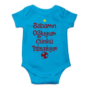 Trabzonspor Trabzon Baby Body Bebek Tulum Babamın Oğluyum Çünkü Trabzonluyum