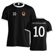 Deutschland Tshirt mit Flagge für Herren Damen Trikot Look Geschenk Fan T-Shirt