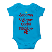 Trabzonspor Trabzon Baby Body Bebek Tulum Babamın Oğluyum Çünkü Trabzonluyum