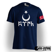 Göktürk T-Shirt Herren Damen Stolz Bozkurt Kultur Shirt Ne Mutlu Türküm Diyene
