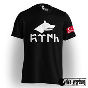 Göktürk T-Shirt Herren Damen Stolz Bozkurt Kultur Shirt Ne Mutlu Türküm Diyene