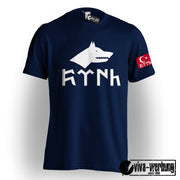 Göktürk T-Shirt Herren Damen Stolz Bozkurt Kultur Shirt Ne Mutlu Türküm Diyene