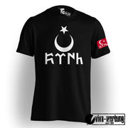 Göktürk T-Shirt Herren Damen Stolz Bozkurt Kultur Shirt Ne Mutlu Türküm Diyene