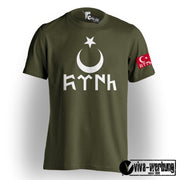 Göktürk T-Shirt Herren Damen Stolz Bozkurt Kultur Shirt Ne Mutlu Türküm Diyene