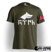Göktürk T-Shirt Herren Damen Stolz Bozkurt Kultur Shirt Ne Mutlu Türküm Diyene