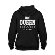 Personalisierte Partner Hoodies Her King & His Queen mit Wunschdatum Pärchen