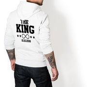 Personalisierte Partner Hoodies Her King & His Queen mit Wunschdatum Pärchen