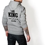 Personalisierte Partner Hoodies Her King & His Queen mit Wunschdatum Pärchen