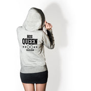 Personalisierte Partner Hoodies Her King & His Queen mit Wunschdatum Pärchen