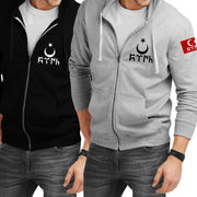 Göktürk Hoodie Herren – Türkisches Symbol Pullover Stolze Türken Kapuzenjacke