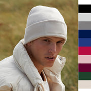 Mütze Beanie für Herren Damen mit Wunschbeschriftung hochwertig Tolles Geschenk