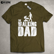 The Walking Dad T-Shirt Geschenk Weihnachten Fun Papa Vater Eltern Kinderwagen