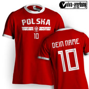 Türkiye Polska Russland Island T-Shirt mit Name Nummer für Herren Damen Geschenk