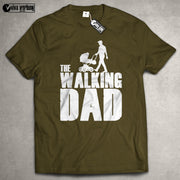 The Walking Dad T-Shirt Geschenk Weihnachten Fun Papa Vater Eltern Kinderwagen