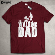 The Walking Dad T-Shirt Geschenk Weihnachten Fun Papa Vater Eltern Kinderwagen