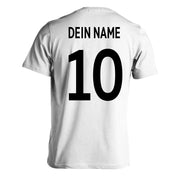 Deutschland T-Shirt Fußball Fan Trikot T-Shirt mit Name Nummer für Herren Damen