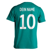 Deutschland T-Shirt Fußball Fan Trikot T-Shirt mit Name Nummer für Herren Damen