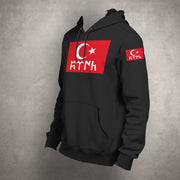 Türk Göktürk Ayyildiz Hoodie Pulli Pullover Türkiye Militär Asker Kurt Schwarz