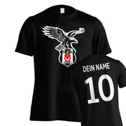 Besiktas T-Shirt Herren Damen Shirt mit Name Carsi bjk Fahne Geschenk Geburtstag