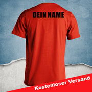 Albania T-Shirt für Herren Damen mit Name Numme Geburtstag Geschenk Adler Flagge