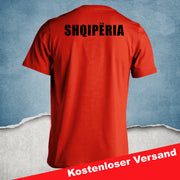 Albania T-Shirt für Herren Damen mit Name Numme Geburtstag Geschenk Adler Flagge