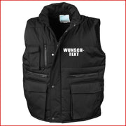 Weste Security Arbeitsweste Jacke Result Winterweste Bodywarmer mit Wunschtext