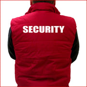 Weste Security Arbeitsweste Jacke Result Winterweste Bodywarmer mit Wunschtext
