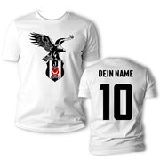 Besiktas T-Shirt Herren Damen Shirt mit Name Carsi bjk Fahne Geschenk Geburtstag