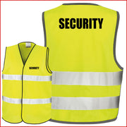 Warnweste Gelb Sicherheitsweste Weste Security Ordner Crew Junggesellenabschied