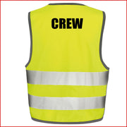 Warnweste Gelb Sicherheitsweste Weste Security Ordner Crew Junggesellenabschied