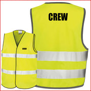Warnweste Gelb Sicherheitsweste Weste Security Ordner Crew Junggesellenabschied