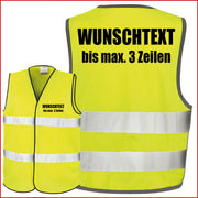Warnweste Gelb Sicherheitsweste Weste Security Ordner Crew Junggesellenabschied
