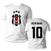 Besiktas T-Shirt Herren Damen Shirt mit Name Carsi bjk Fahne Geschenk Geburtstag